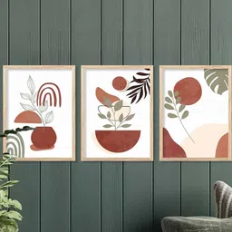 walllane Floral Wall Art With Frame Home Decor Wall Painting For Living Room Office Bedroom-picture-28