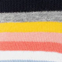 Bodycare Women Pack Of 3 Striped Breathable No-Show Shoe Liner Socks image 5