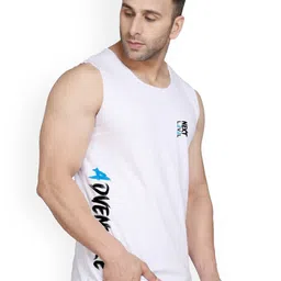 SLOWLORIS Pack Of 2 Printed Combed Cotton Gym Vests VSL26 CMB(CHS MUSTARD)(ADV WHITE) image 4