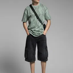 Jack & Jones Men Typography Printed Pockets T-shirt image 4