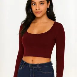 PUERY Women Cotton Crop Top-image-26