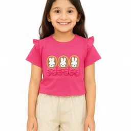 POP STREET KIDS Girls Printed Top with Shorts-image-17