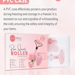 SKINROTH Rose Quartz Roller & Gua Sha Set image 3