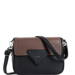 Exotic Women Solid Structured Leather Sling Bag image 5