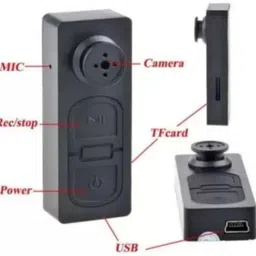 PERAMISYM spy button cameraHidden Spy Button Camera With Audio Video Recording Spy Camera image 4