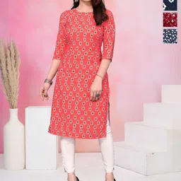 KETAKI FASHION Women Pack of 4 Floral Printed Daily Straight Kurtas-picture-24