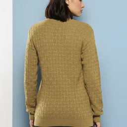 The Roadster Lifestyle Co Woolen Round Neck Winter Wear Pullover image 2