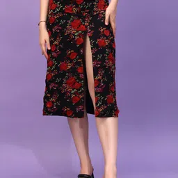 Cation  Printed Flared Maxi  Skirts-picture-16