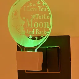 1ST TIME Red & Multicoloured Printed Acrylic Contemporary Abstract Shaped Shaped Wall Lamp image 4