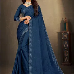 Manthan Creation Embellished Zari Art Silk Heavy Work Saree-picture-23