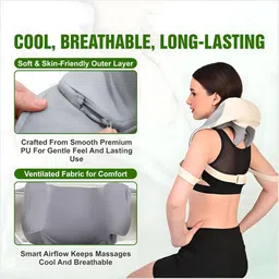 drumstone Electric Neck & Shoulder Massager for Neck, Trapezius & Back - 15 Years Warranty image 2