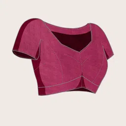 Moda Rapido Blue Colourblocked Pure Cotton Block Print Sarees image 3