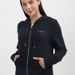 Tommy Hilfiger Women Solid Hooded Zip Sweatshirt-picture-30