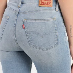 levi's Women's 315 Blue Flared Fit High Rise Jeans image 5