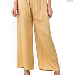 SRISARAS Women Pack of 2 Regular Fit Mid-Rise Pleated Cotton Parallel Trousers-image-72