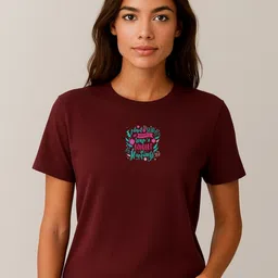 Anikmart Typography Printed Pure Cotton T-shirt-picture-18