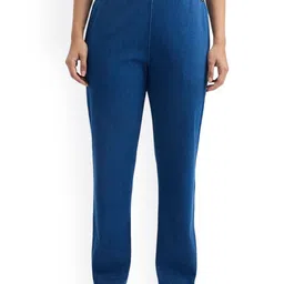 Pepe Jeans Women Relaxed Straight Leg Straight Fit High-Rise Cigarette Trousers-image-7