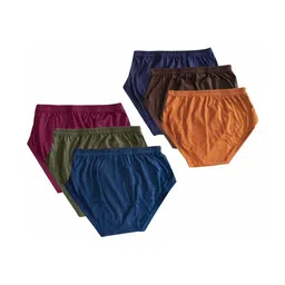 DRAKO Pack of 6 Cotton Mid-Rise Basic Briefs image 3