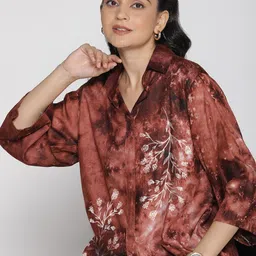 LetsDressUp Women Tie and Dye Shirt Style Longline Top-picture-27