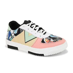 Provogue Men Antibacterial Printed Round Toe Lace-Ups Sneakers image 5