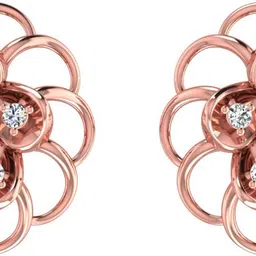 avsar Rose Gold 18kt Diamond Stud Earring-picture-10