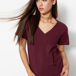 Trendyol Women V-Neck Pockets T-shirt-picture-37