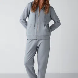 GRIMELANGE Hooded Front-Open Sweatshirt image 5