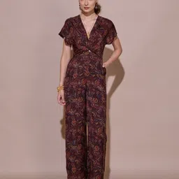 Style Island Clara Women Printed Short Sleeves Basic Jumpsuit-image-53