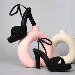 MiraMist Suede Party Block Sandals-picture-16