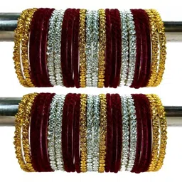 Adiba Fashion Factory Set Of 48 Beads-Studded Bangles image 1