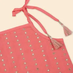 Fabindia Girls Embellished Sequinned Ready to Wear Lehenga & Choli image 5