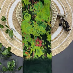 RegalDrapes Floral Printed Pure Georgette Saree With Blouse Piece-picture-15