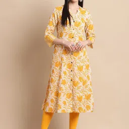 Pistaa Women Floral Dyed Kurta-picture-25