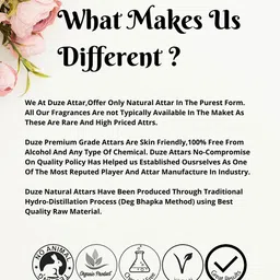 Duze Essentails Oudh Sandal Natural & Alcohol Free Long Lasting Attar- 12 ml image 4