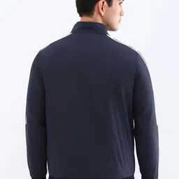 Allen Solly Men Mock Collar Solid Casual Bomber Jacket image 4