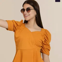 Mast & Harbour Women Pack of 2 Puff Sleeve Tops-picture-13