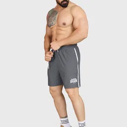 FUAARK Men Typography Printed Regular Fit Low-Rise Training or Gym Sports Shorts image 4