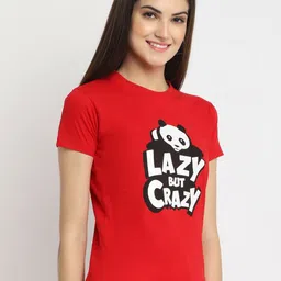 Dreambe Women Typography Printed T-shirt image 5