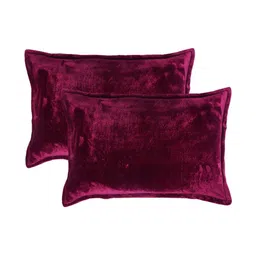RD TREND Burgundy 300 TC King Bedsheet with 2 Pillow Covers image 3