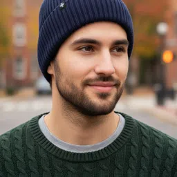 iSWEVEN Unisex Woollen Beanie image 2