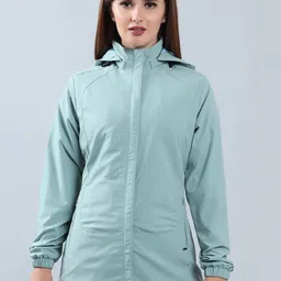 Spirit Women Hooded Solid Lightweight Open Front Jacket-image-9