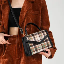 HAUTE SAUCE by Campus Sutra Women Multicolour Casual Hand Bag image 3