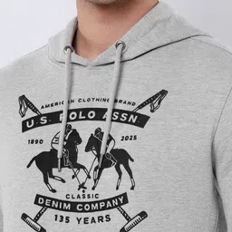 U.S. Polo Assn. Denim Co. Men Printed Hooded Sweatshirt image 3