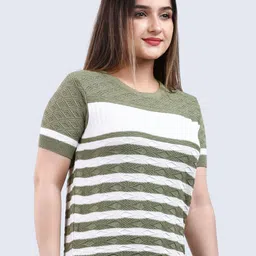 FEVERFEW Women Self Design Cotton Top-picture-34
