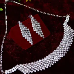 ISLANA 2Pc White Alloy Jewellery Set-picture-15