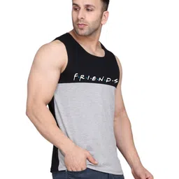 SLOWLORIS Men 2 Colourblocked Monochrome Raw Edge Slim Fit T-shirt image 5