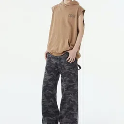 KPOP Men Regular Fit Mid-Rise Jeans image 2