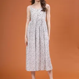 VASVI Floral Print Maxi Dress-picture-25