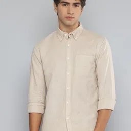 Flying Machine Slim Fit Cotton Linen Casual Shirt-image-26