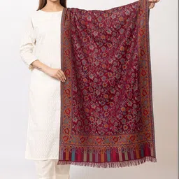 PASHGIRI Women Floral Embroidered Shawl-picture-28